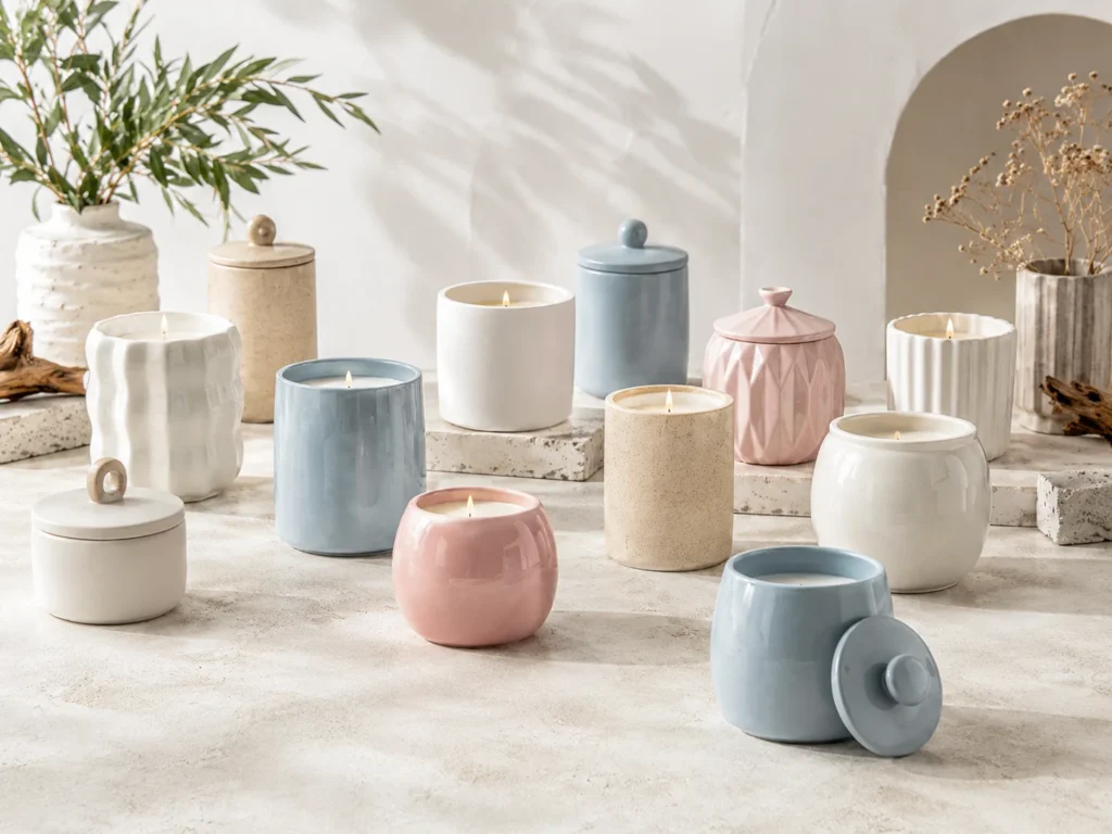 Ceramic Candle Jars wholesale packaging collection