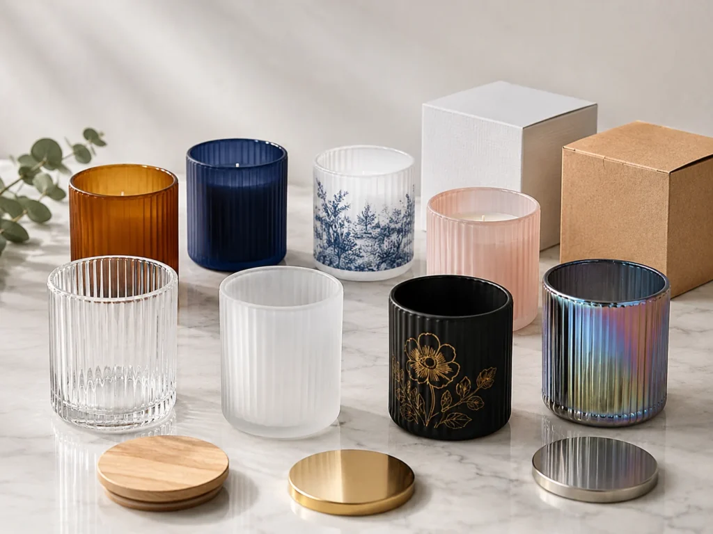 Custom Glass Candle Jars decoration and finishing