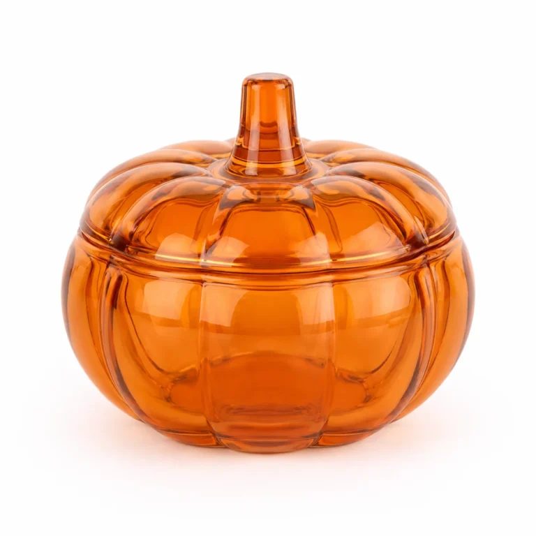 180ml / 540ml / 1200ml Pumpkin-Shaped Glass Candle Jars Wholesale