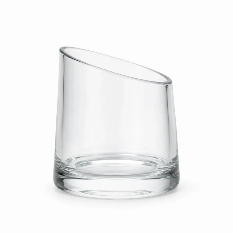 180ml Slanted-Rim Glass Candle Jar Wholesale