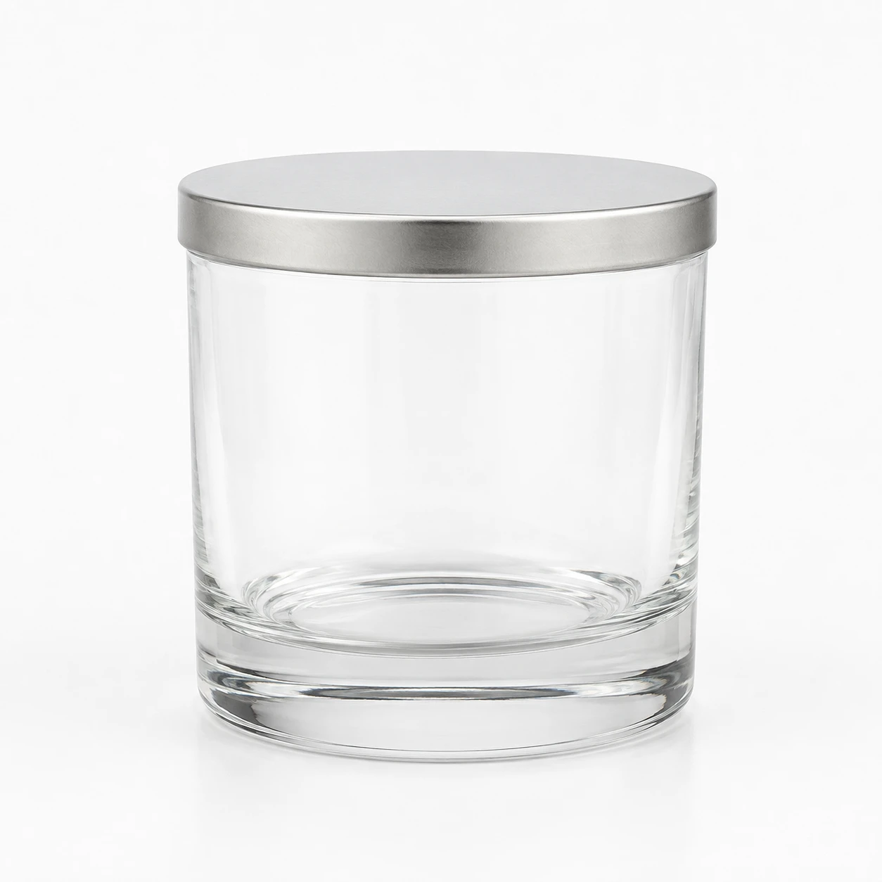 3oz / 6oz / 10oz Clear Glass Candle Jar Series with Metal Lids