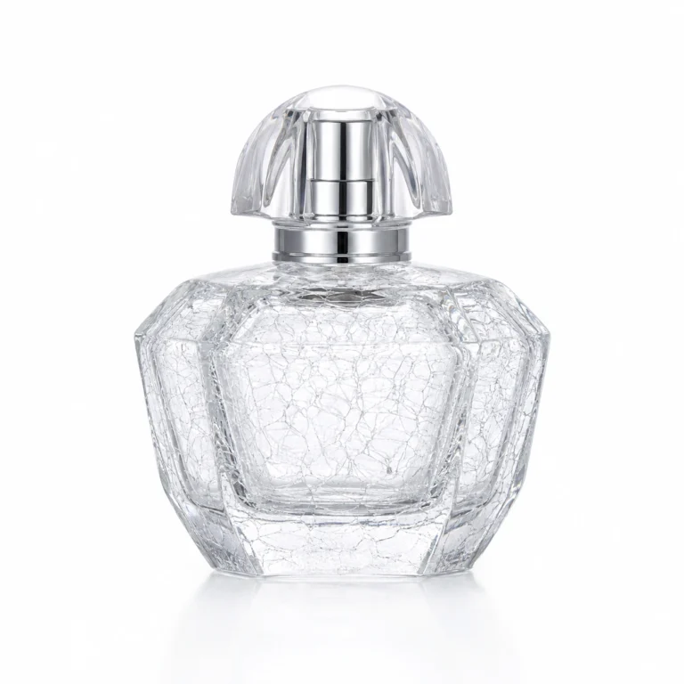 50ml Hexagonal Ice-Crack Glass Perfume Bottle Wholesale