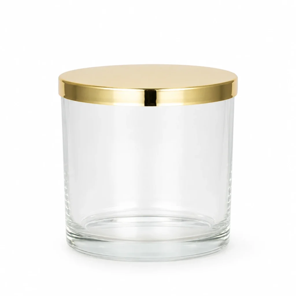 730ml Clear Round Glass Candle Jar