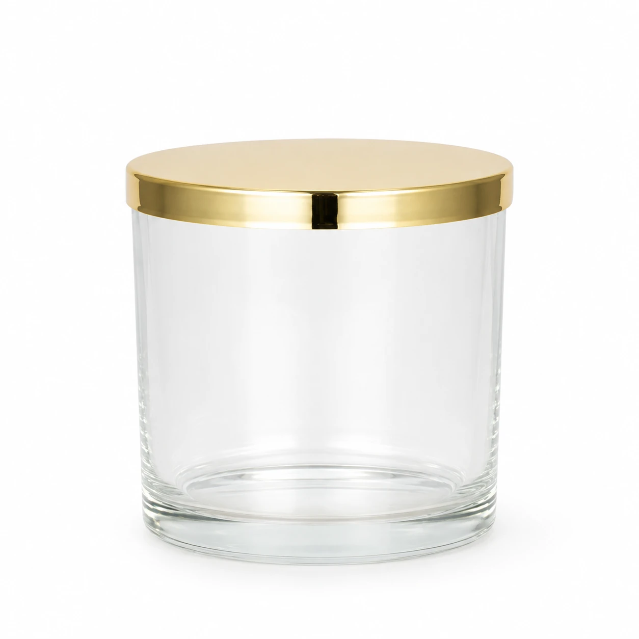 730ml Clear Round Glass Candle Jar
