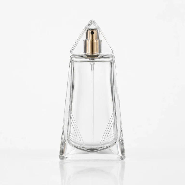 30ml / 50ml Engraved Triangle Glass Perfume Bottle