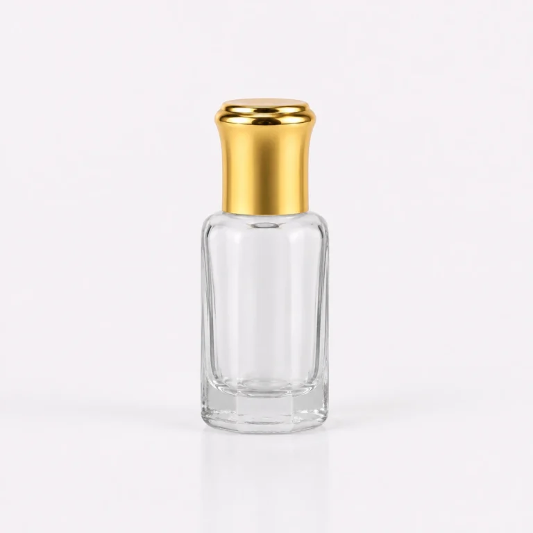 6ml Round Glass Attar Bottle with Roll-On or Screw Cap