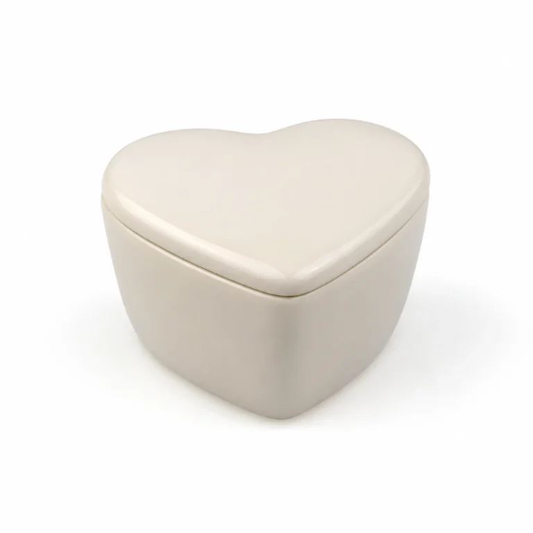 120ml Heart-Shaped Ceramic Candle Jar Wholesale