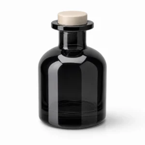 100ml / 200ml Black Glass Reed Diffuser Bottles with Stopper Wholesale