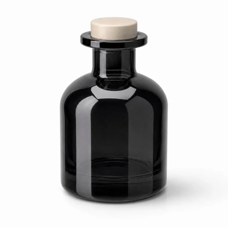 100ml / 200ml Black Glass Reed Diffuser Bottles with Stopper Wholesale