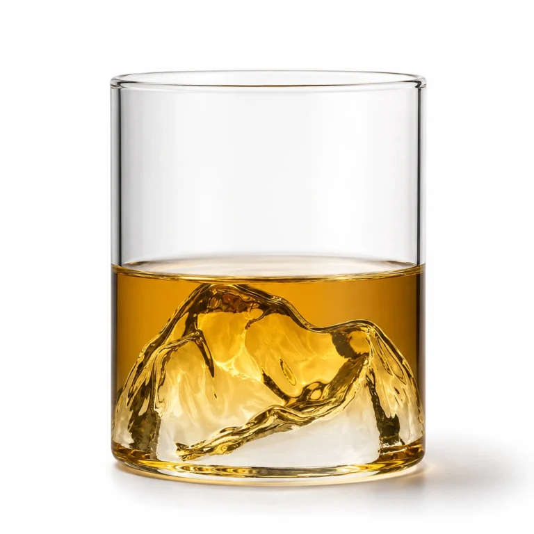 HC008 High-Borosilicate Volcano Whiskey Glass