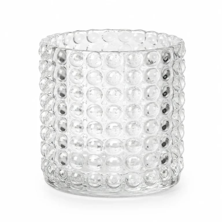 580ml Bubble Textured Glass Candle Jar Wholesale
