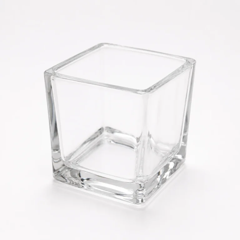 125ml Square Glass Candle Jar Wholesale