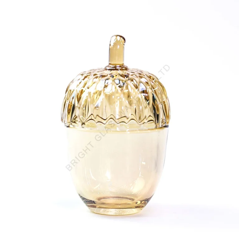 90ml / 340ml Acorn Glass Candle Jars with Lids – Wholesale
