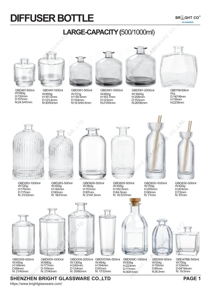 Bright Glassware Large-Capacity Diffuser Bottle Catalog 2026 thumbnail
