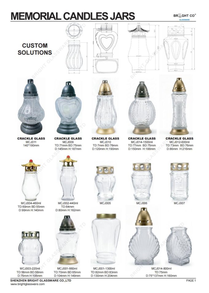 Bright Glassware Memorial & Religious Candle Jar Catalog 2026 thumbnail
