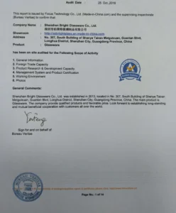 Bureau Veritas Audited Supplier Report 2018