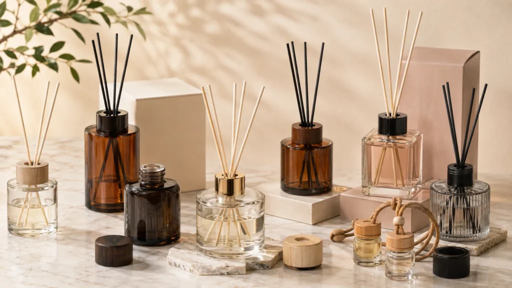 Custom Reed Diffuser Bottle Collection for a Home Fragrance Brand