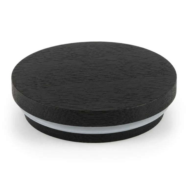 Wooden Candle Jar Lid with Silicone Ring Wholesale
