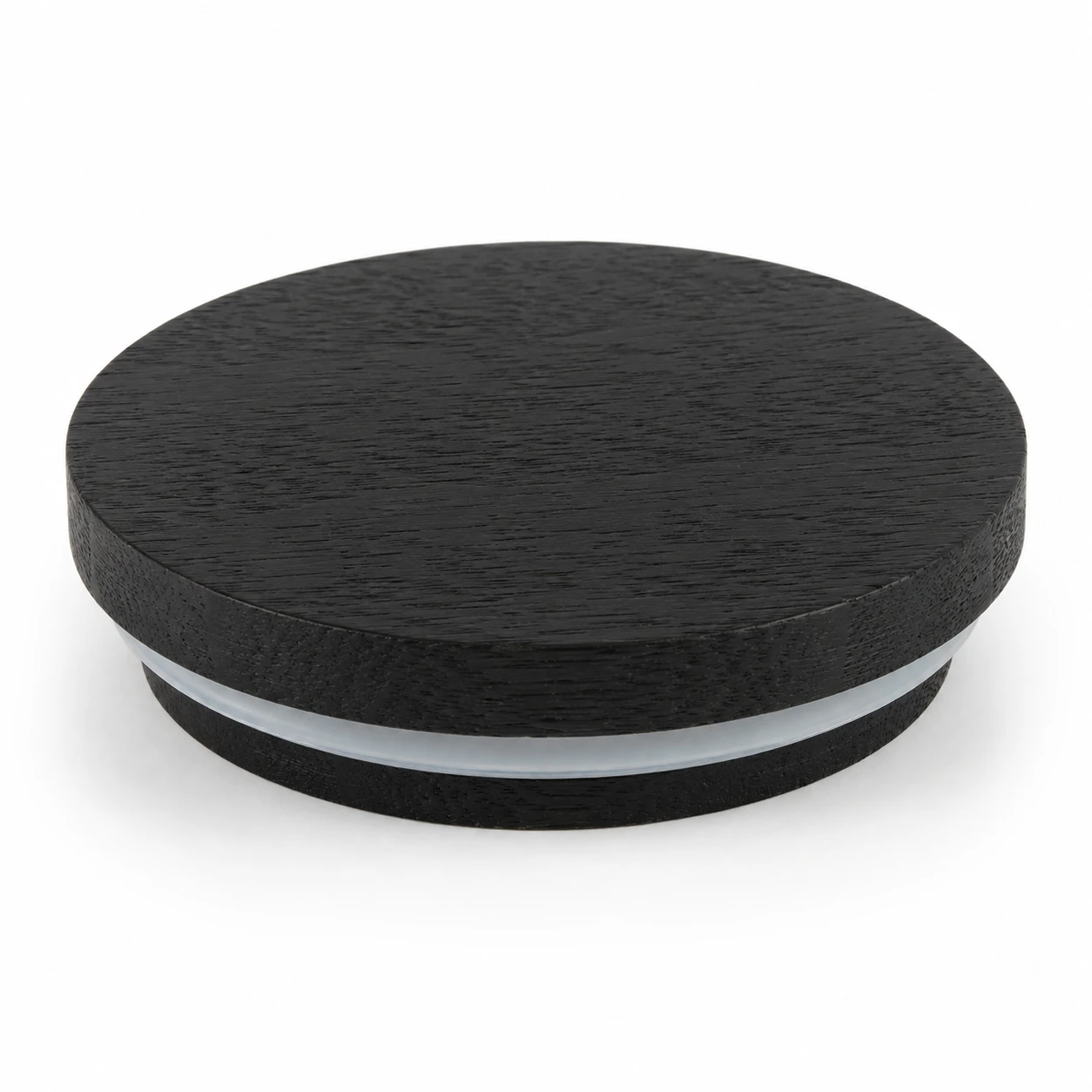 wooden Candle Jar Lid with Silicone Ring
