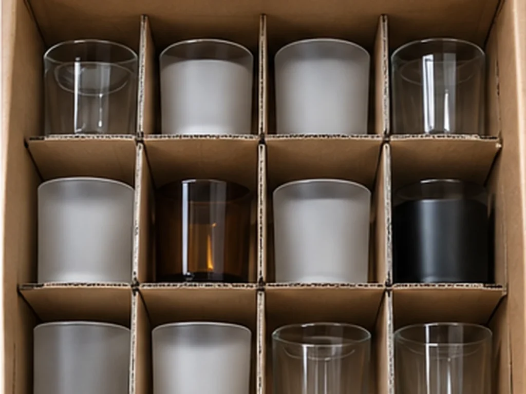 Glass Candle Jars bulk packaging