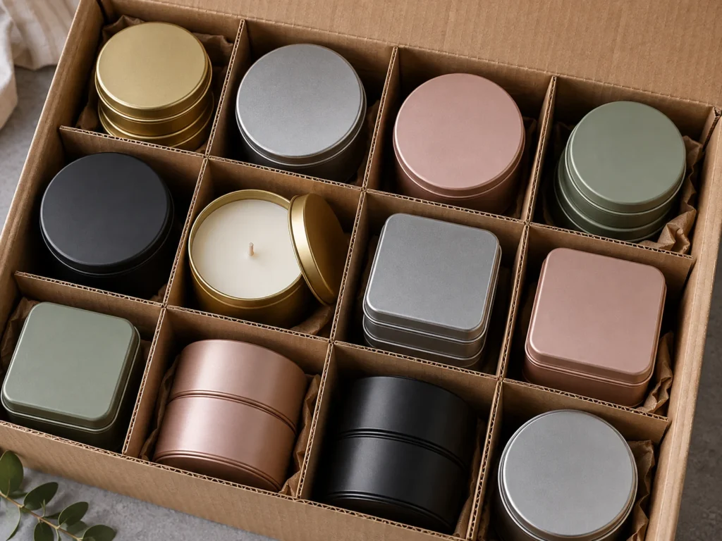 Candle Tins bulk packaging