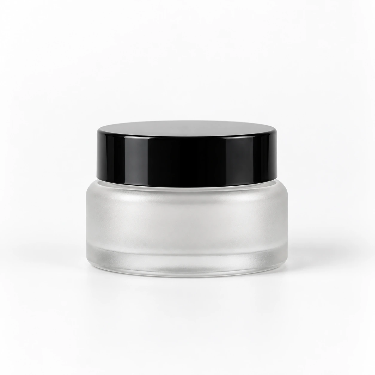30g Frosted Glass Cream Jar on a clean light studio background