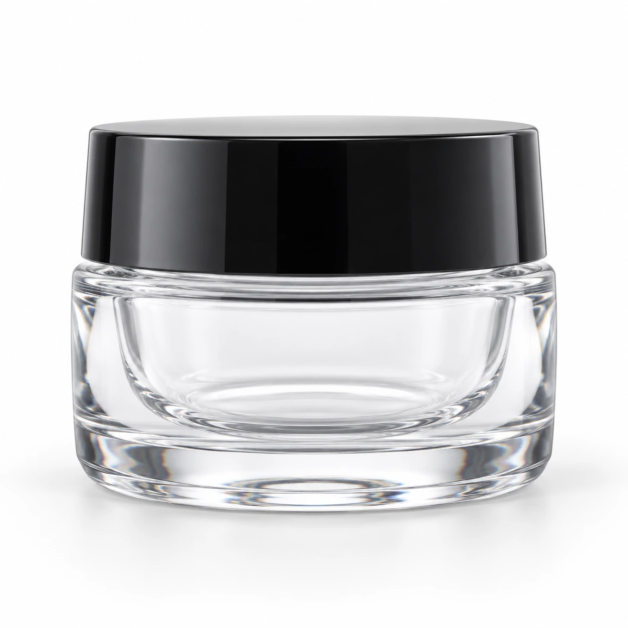 50g Double-Wall Glass Cream Jar on a clean light studio background