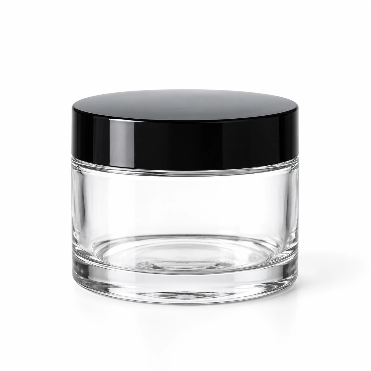 100g Glass Body Cream Jar on a clean light studio background