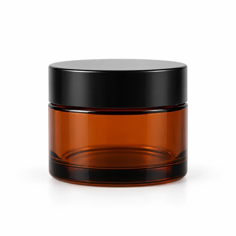 50g Amber Glass Cosmetic Jar Wholesale