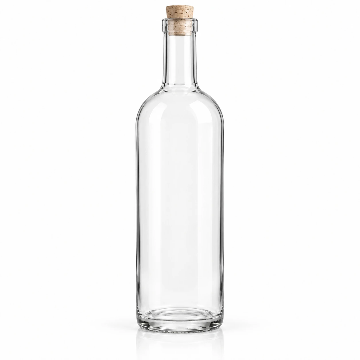 750ml Premium Glass Beverage Bottle on a clean light studio background