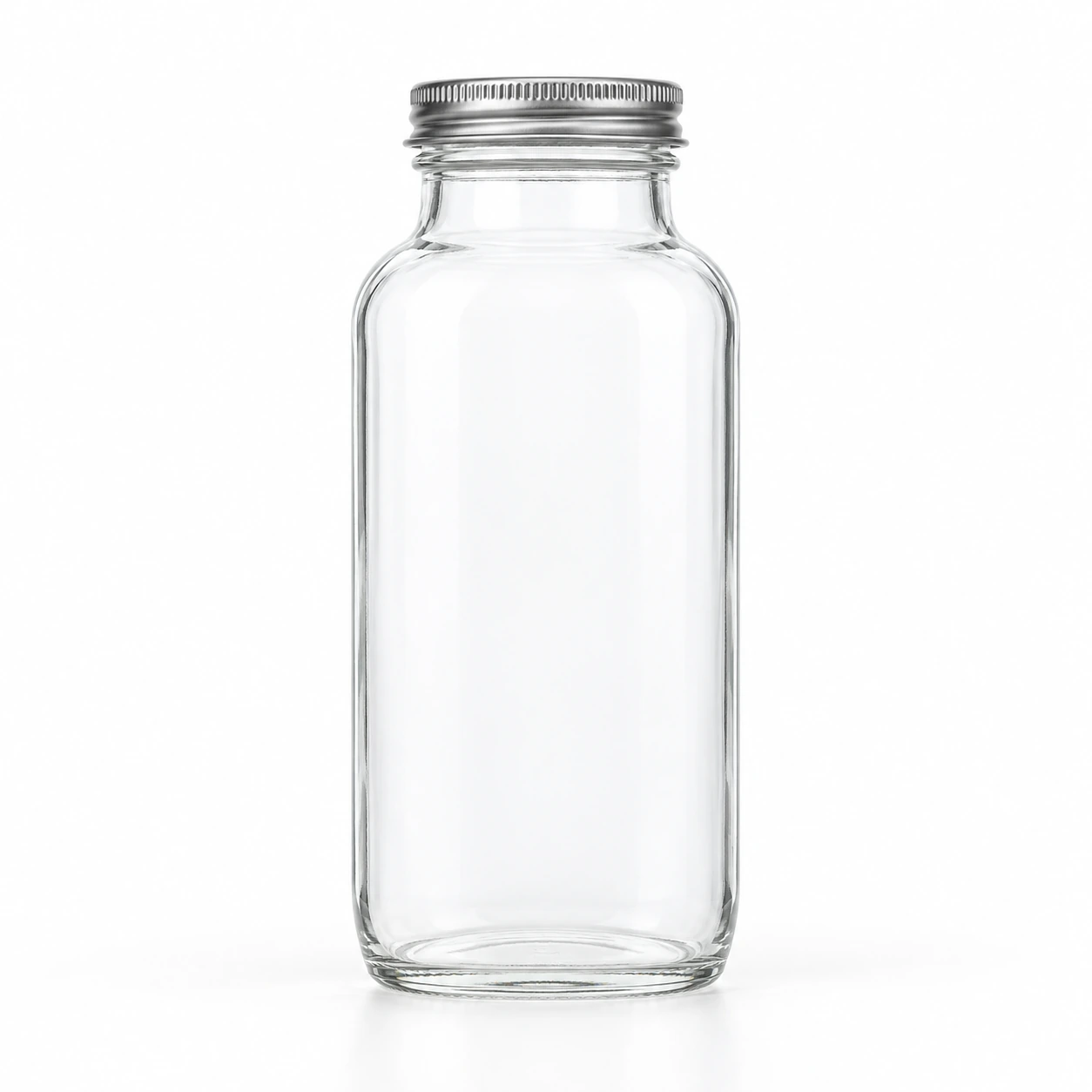 500ml Wide-Mouth Glass Juice Bottle on a clean light studio background