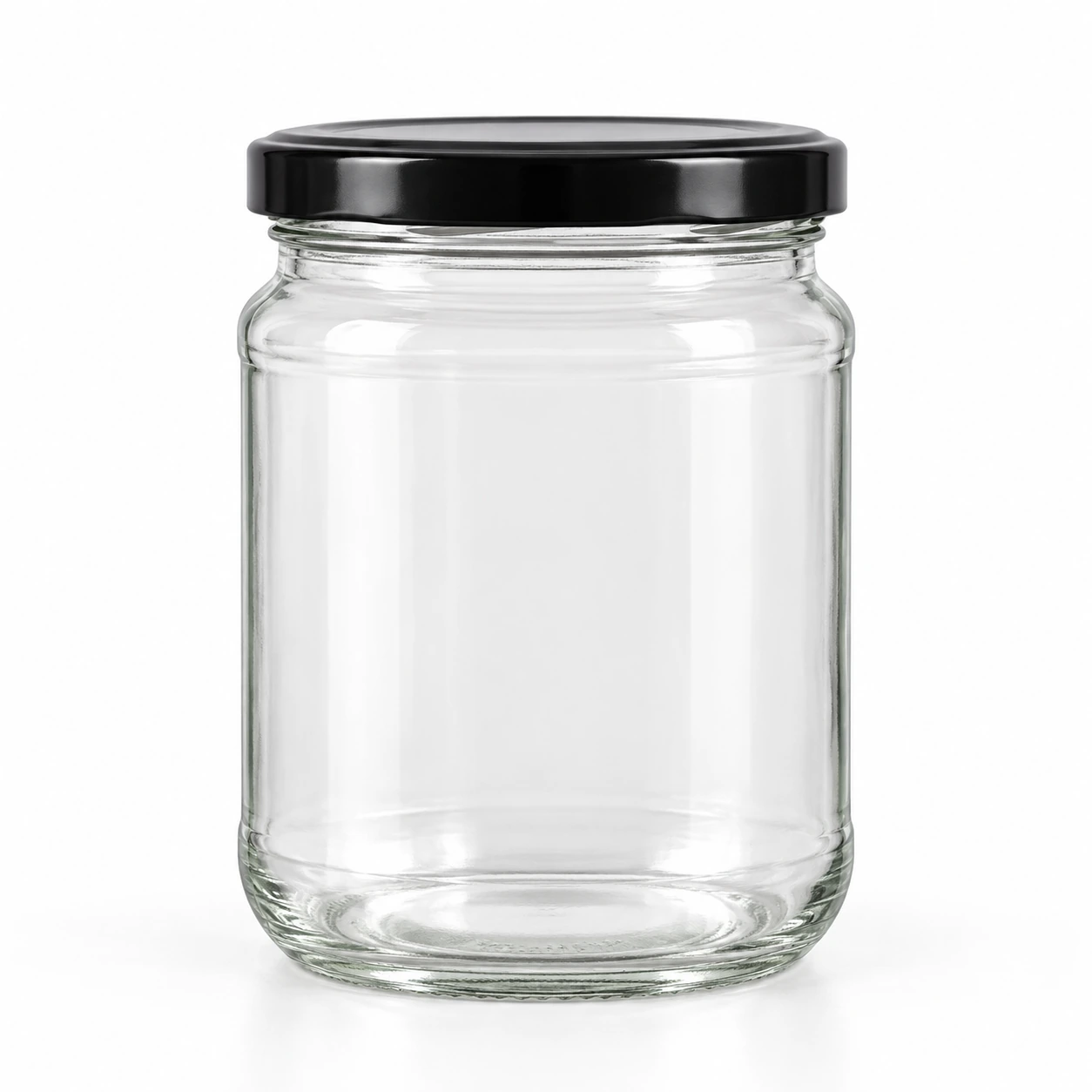 16oz Glass Honey Jar on a clean light studio background