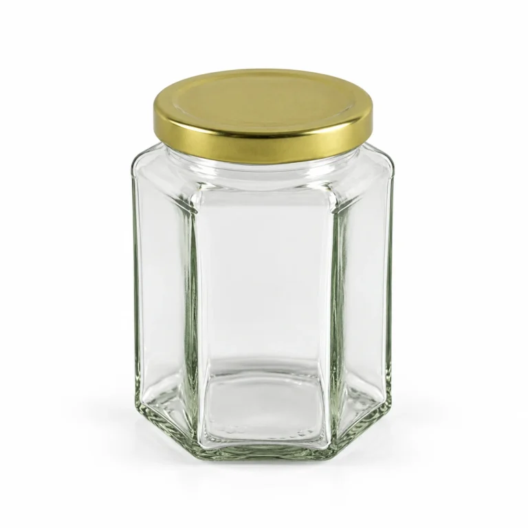 12oz Hexagonal Jam & Jelly Jar Wholesale