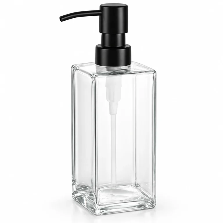 350ml Square Glass Soap Dispenser Wholesale