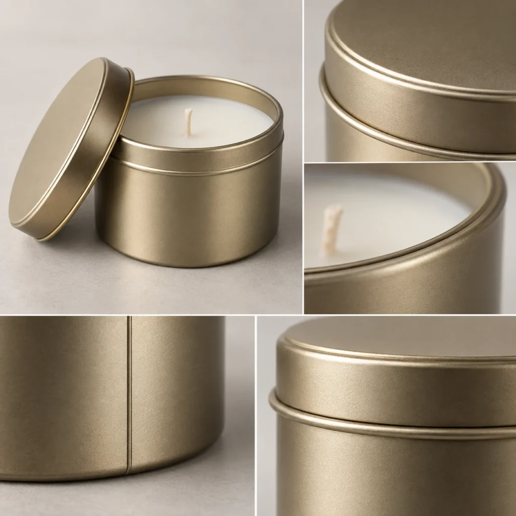 Custom Candle Tins decoration and finishing