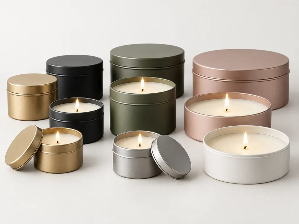 Candle Tins wholesale packaging collection