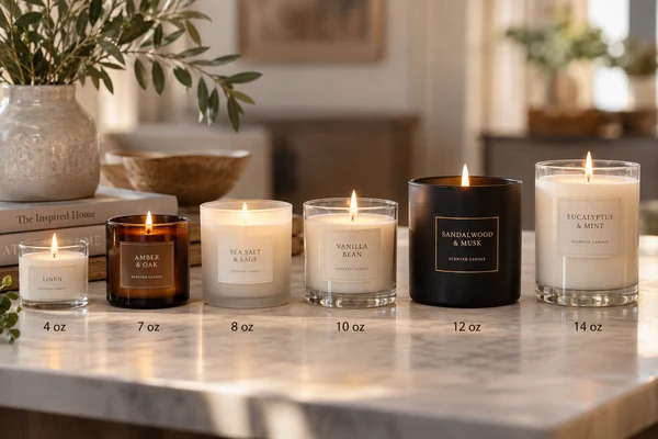 Candle Jar Sizes: Capacity, Dimensions and Wax Fill