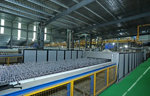 FEEMIO glass factory production image