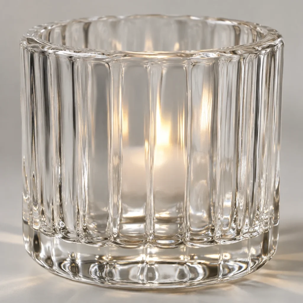 Custom Glass Candle Holders decoration and finishing