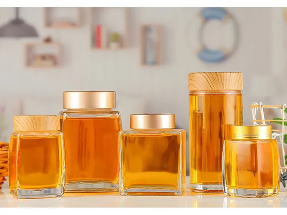 Roetell honey jars in different shapes