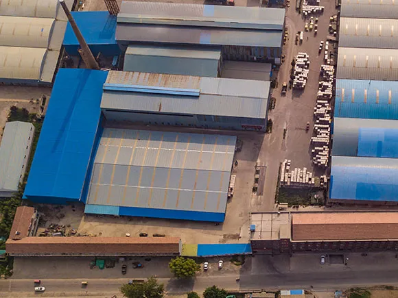 Roetell glass factory exterior and facility