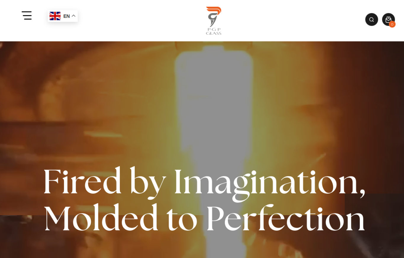 PGP Glass official website homepage screenshot