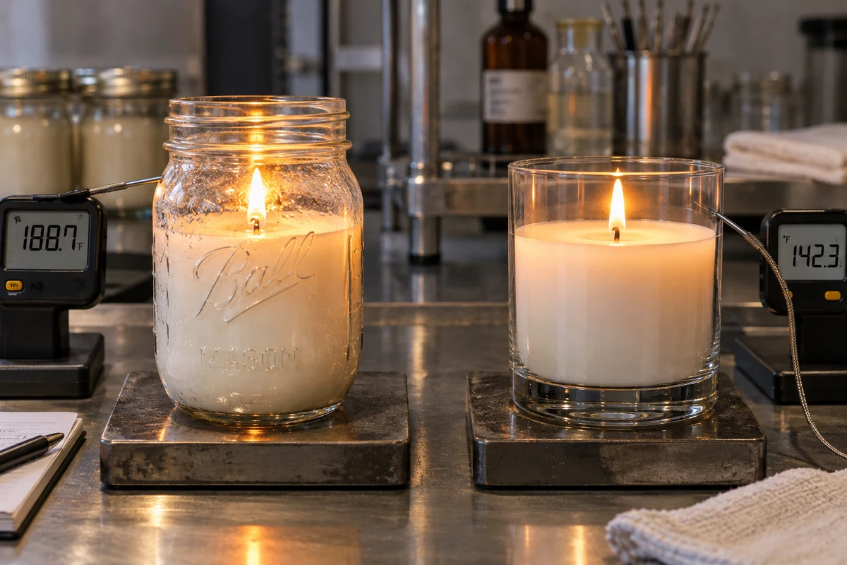 canning jar vs candle jar thermal stress