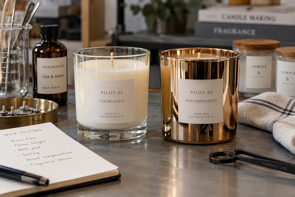 electroplated jars for candle wick sizing guide for containers