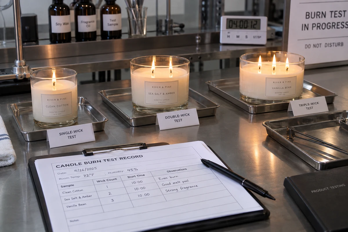 multi-wick trials in candle wick sizing guide for containers