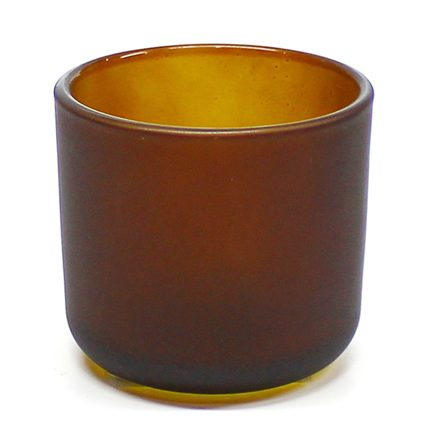 110ml Amber Mini Glass Candle Jar