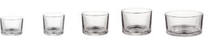 4-22oz (120-650ml) Low-Profile Glass Candle Jars in Bulk