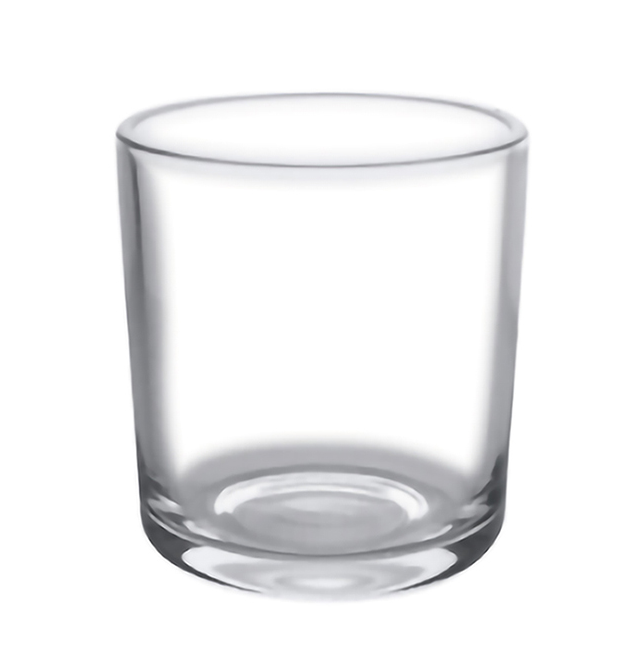 300ml Clear Glass Candle Jar with Rounded Base