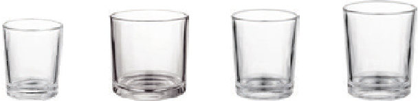 50-100ml Clear Mini Tumbler Candle Jars
