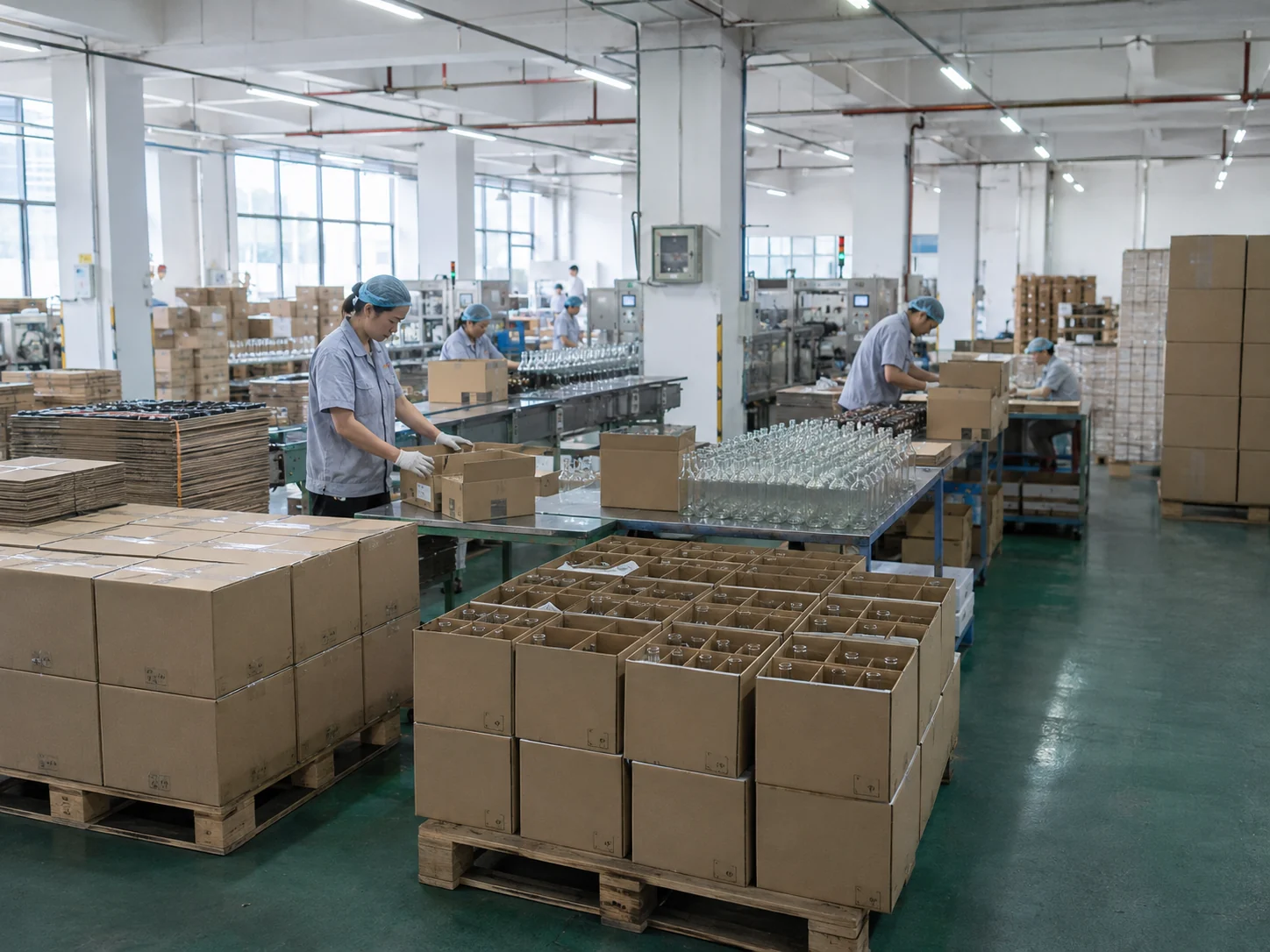 Bright Glassware production and order coordination team